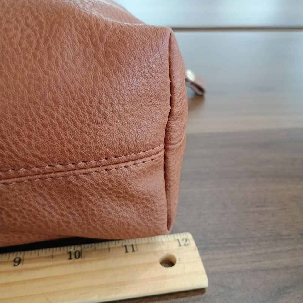 Steve Madden Tan Cosmetic Bag